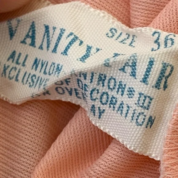 Vintage Vanity Fair Lingerie Nightgown Robe Peignor Set Women 36 Ladies Lace